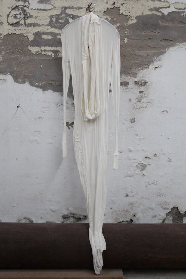 Marc Le Bihan irregular T-shirt dress 2871 MLB-2871-H24-25-ECRU